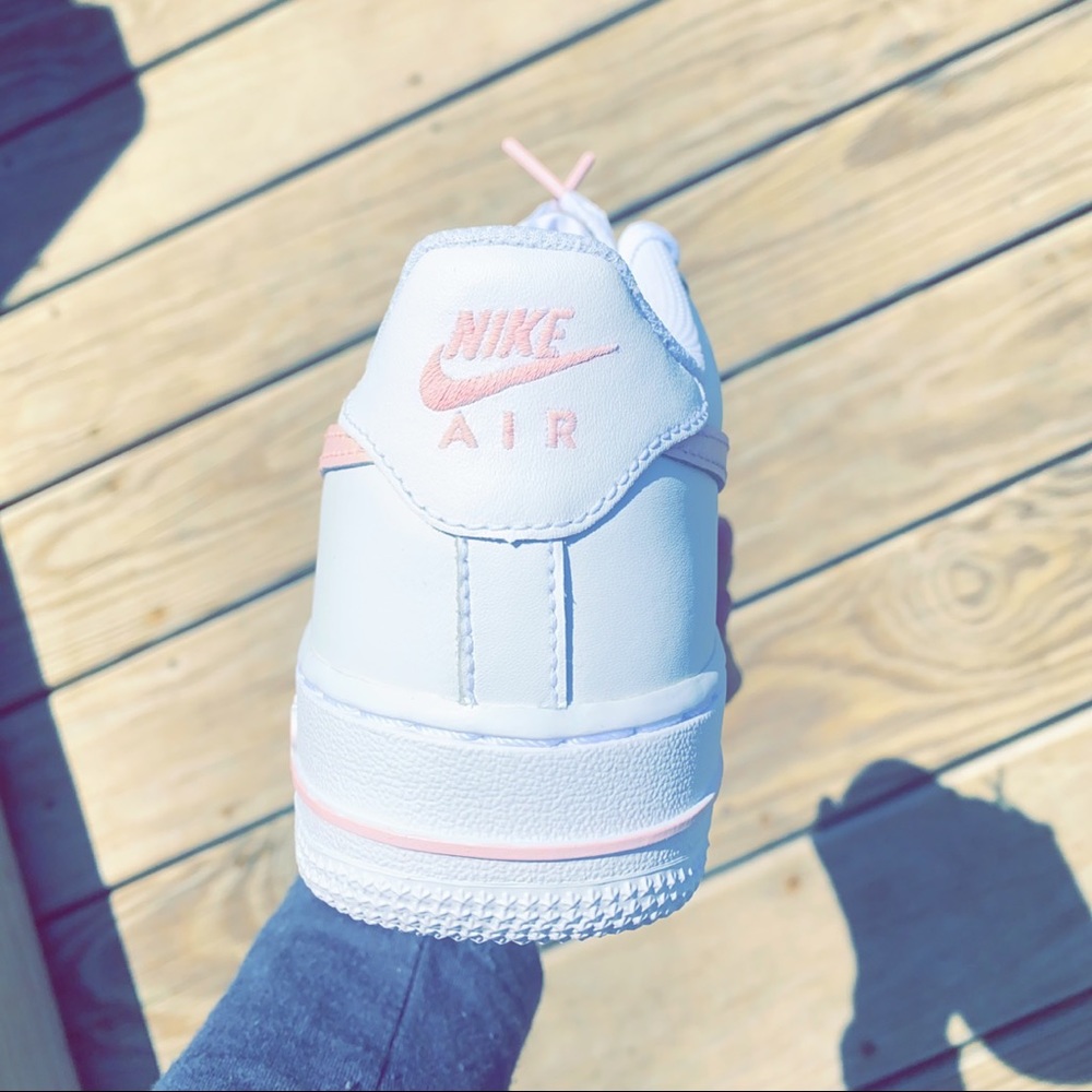 NWT Baby Pink Rare Nike Air Force 1s Customs - Picture 2 of 2